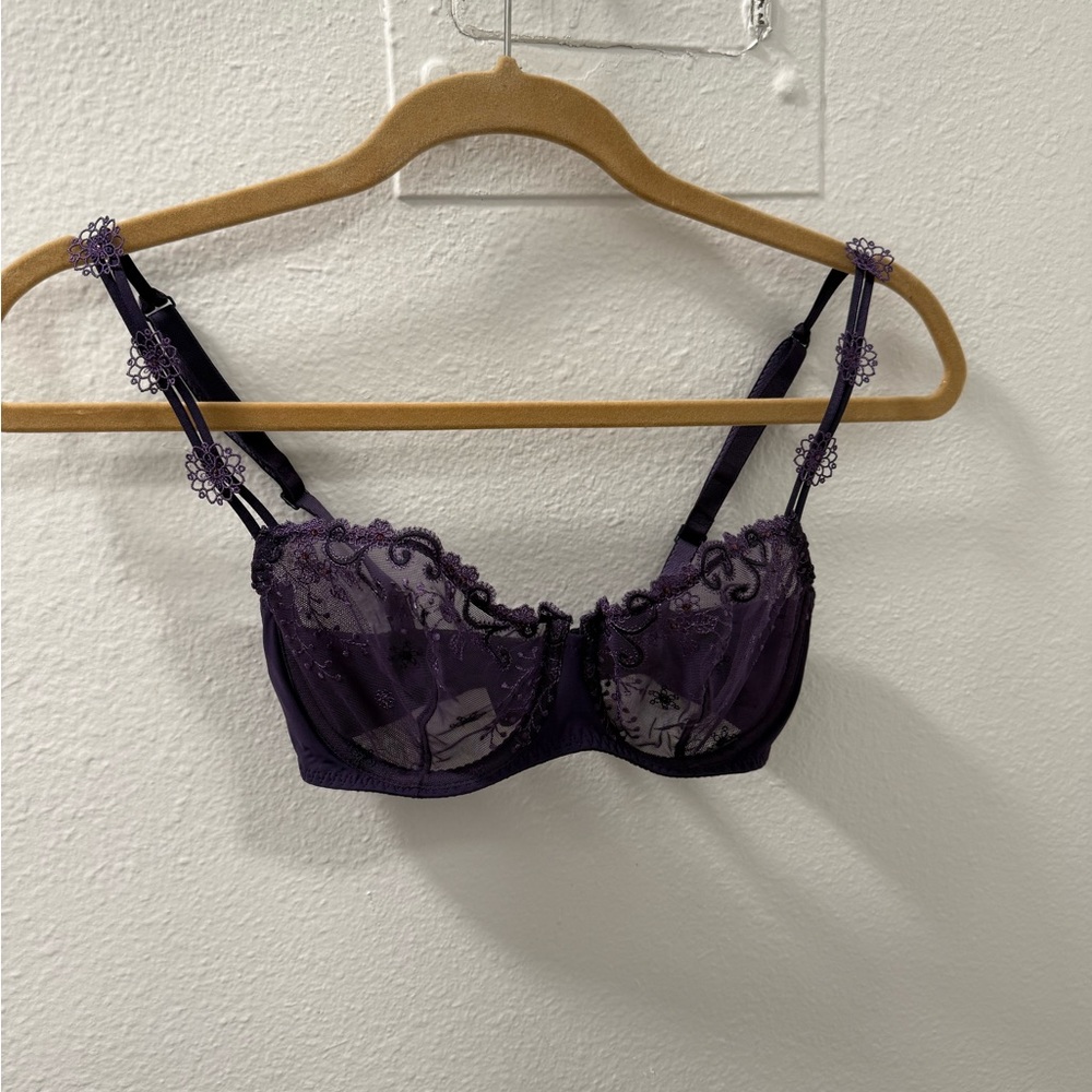 Simone Perele Elegant Purple Lace Bra 30E